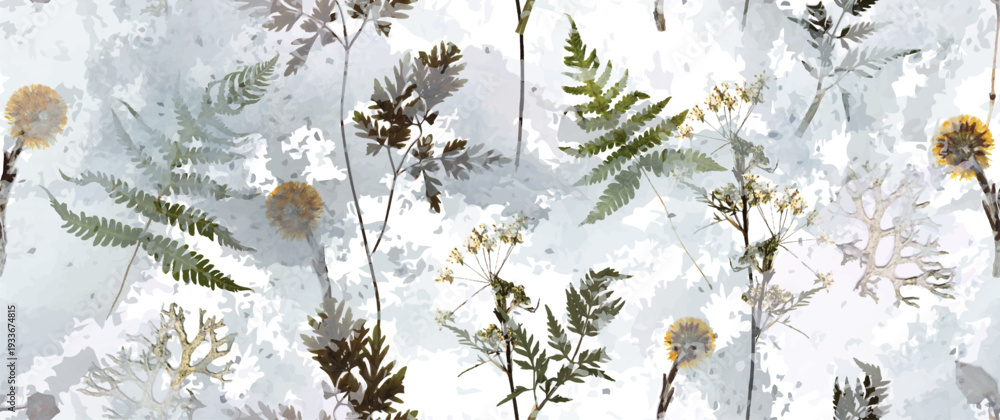 custom made wallpaper toronto digitalMagical forest, petal flower. Spring leaves, flowers. Floral seamless pattern. Soft watercolor background. Vector illustration. Vintage Template for textile, wallpaper.