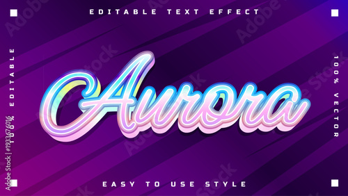 Luminous Gradient Wavy Text Effect with Vibrant Colors and Editable Style for Creative Typography Design