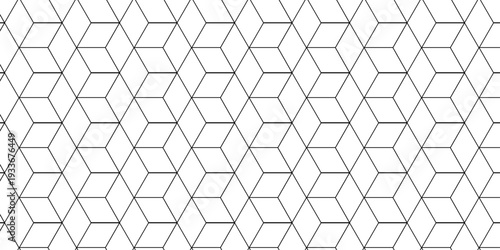 Vector abstract square modern tech grid line box. metal cube creative geometric fabric wall tiles gradient web triangle diamond honeycomb hexagon art decorative textile design.