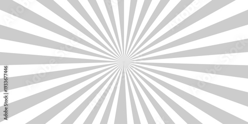 Abstract geometry black gradient ray sunburst pop art glowing spotlight explosion sunburst texture comic cartoon wallpaper design.