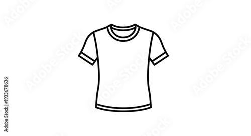 Simple Black and White T Shirt.
