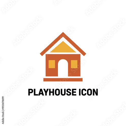 Simple Colorful Playhouse Home Icon