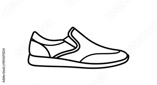 Simple Black and White Shoe.