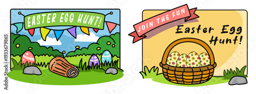 Easter egg hunt brings joy and excitement as colorful eggs are hidden in vibrant outdoor setting inviting everyone to join fun and celebrate this festive occasion