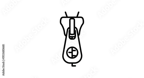 Simple Black Electric Guitar Illustration.