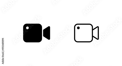 Video camera icon in generic style. Media recording symbol