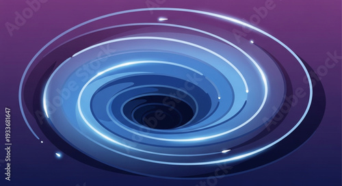 Abstract swirling vortex of light and energy.