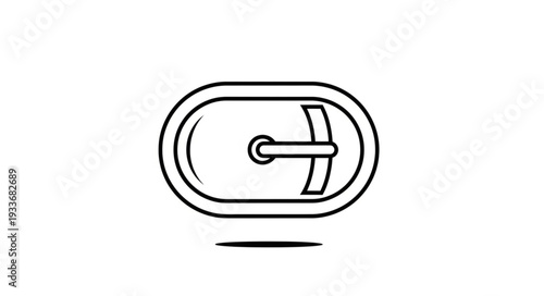 Simple Black Line Drawing of Switch.