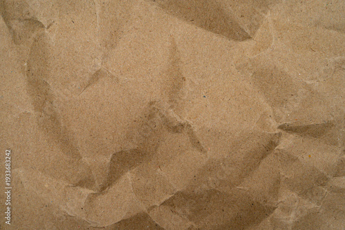 Recycle Paper Texture background. Crumpled Old kraft paper abstract shape background with space paper for text high resolution