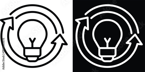 improve Two-tone version in black and white background