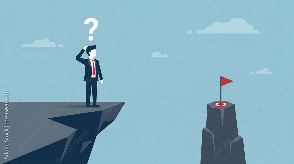Fototapeta premium Disappointment Business Concept Illustration