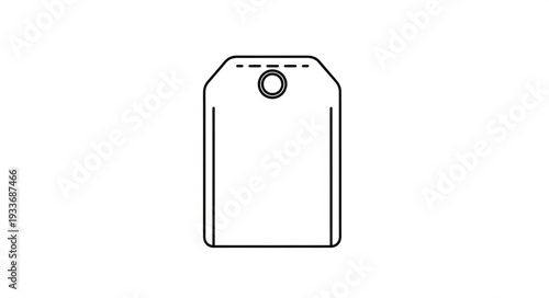 Simple Line Drawing of a Bottle.
