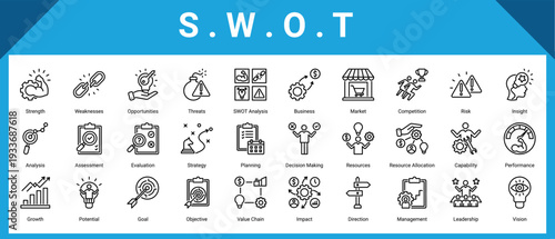 Swot icon pack and collection