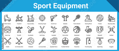 Sport Equipment icon pack and collection