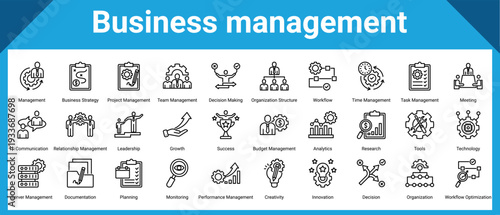 Business Management icon pack and collection