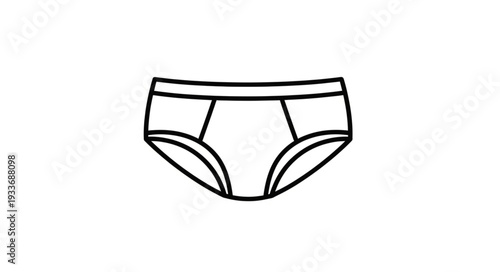 Simple Illustration of Ladies Underwear.