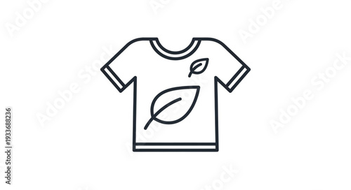 Simple Line Art T Shirt Design.