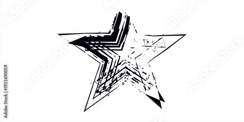 Brush touch material, ink splash, handwritten texture, texture material, rough lines, ink lines, Japanese style, Asian taste vector