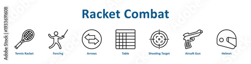 -Racket Combat icon banner and collection