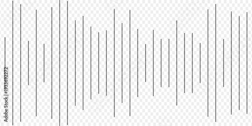 Radio Wave icon. Music audio frequency, voice waveform, electronic radio signal, volume level, track symbol. Equalizer icon with soundwave line. used for mobile.