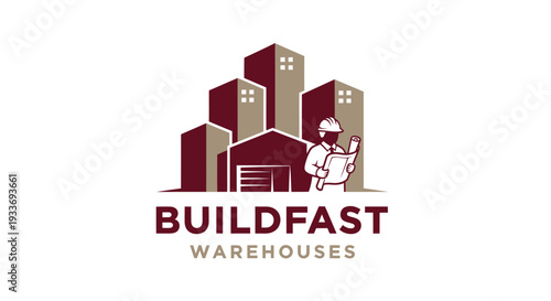 Buildfast Warehouses Construction Company Logo.