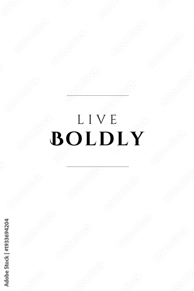 Fototapeta premium Minimalistic motivational and inspirational quote design for posters and wallpapers