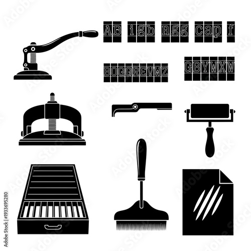 A collection of cleaning tools and supplies