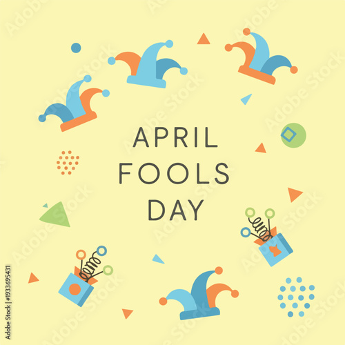 April Fools Day Greeting Card Template
