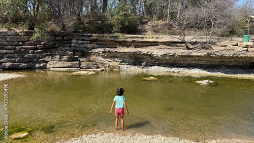 Tableau sur toile Airfield Falls Trailhead and Conservation Park where you'll find Tarrant County's largest natural waterfall