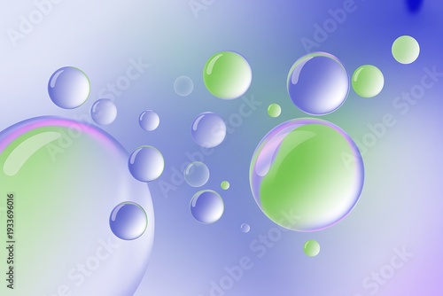 Purple green bubble background Images