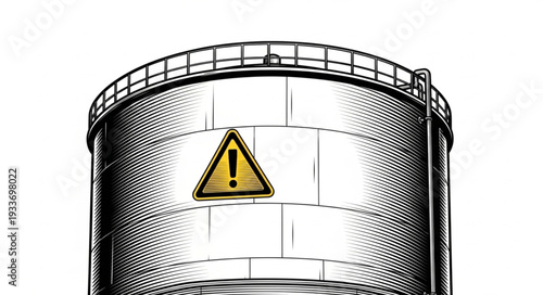 Toxic Waste Storage Tank Warning.