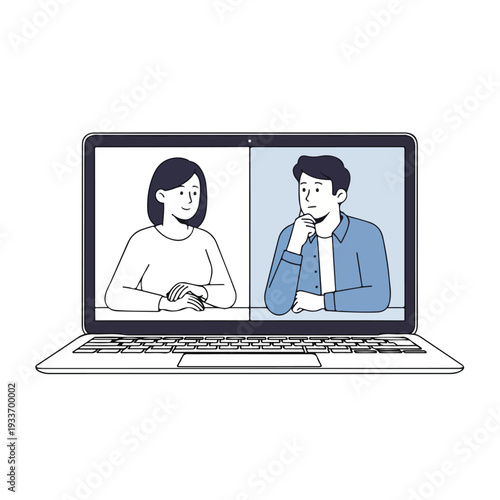 Online meeting video call remote work business communication