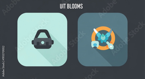 Virtual Reality Headset and Gaming Controller Icons.