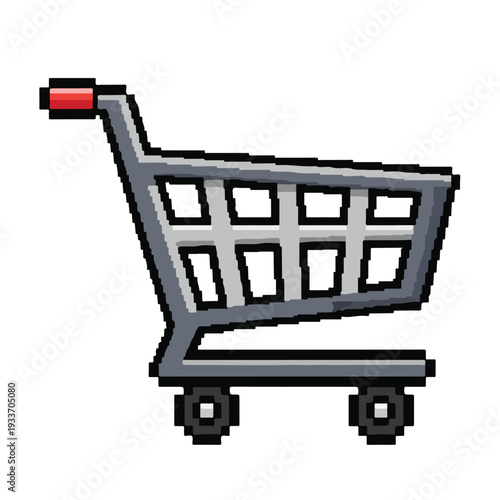 Shopping cart icon for e commerce and retail concepts