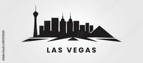 Las Vegas skyline. Vector