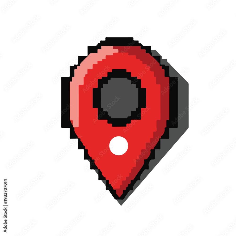 Obraz premium Red Map Pin Icon