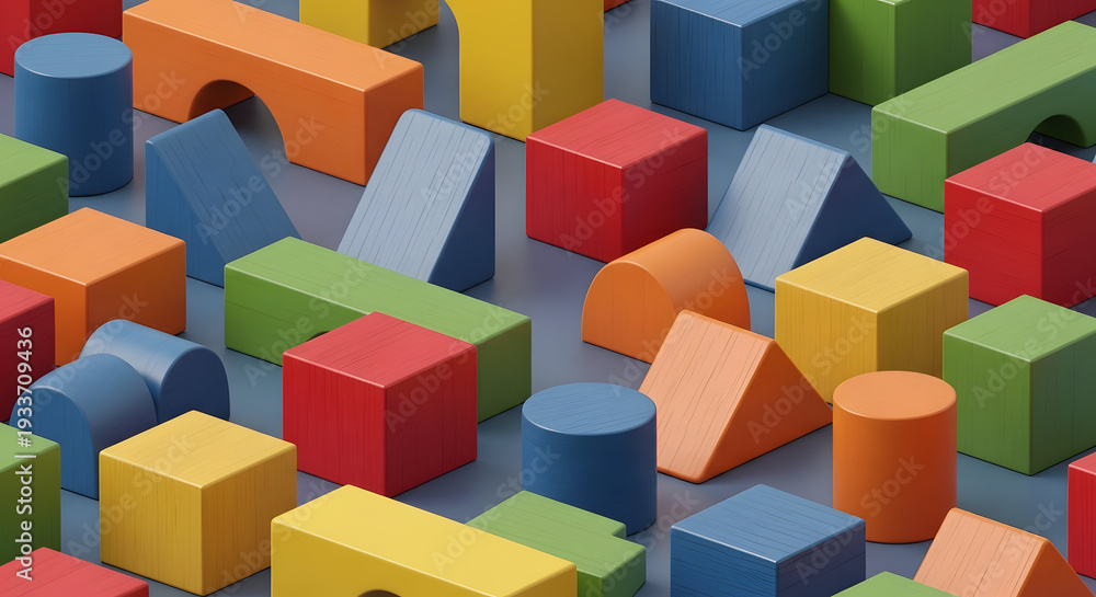 Obraz premium Cute Whimsical Hand Drawn Doodle Pattern on Light Green Background