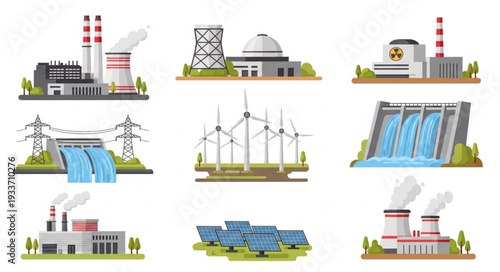 Various Types of Power Plants.