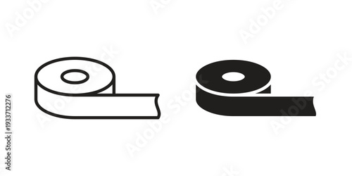Tape icon illustration isolated on White background, Vector icon Eps10.