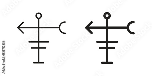 Veleta icon illustration isolated on White background, Vector icon Eps10.