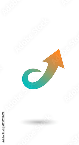 Minimalist Strategic ROI Loop Icon: Ascending Arrow Symbolizing Growth, Continuous Improvement, Business Cycle, Flat Design Vector Element, White Background Free Download Minimalist Strategic ROI Loop Icon: Ascending Arrow Symbolizing Growth, Continuous Improvement, Business Cycle, Flat Design Vector Element, White Background - GFXLoad