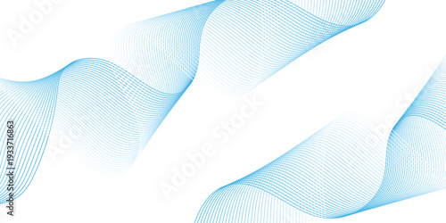 Abstract curve technology lien waves. Background lines wave abstract stripe design. White background, mesh abstract, vector blurred soft blend color background .