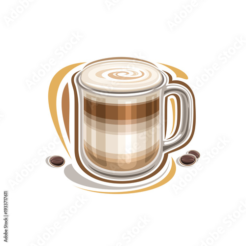 Vector poster for Latte Coffee