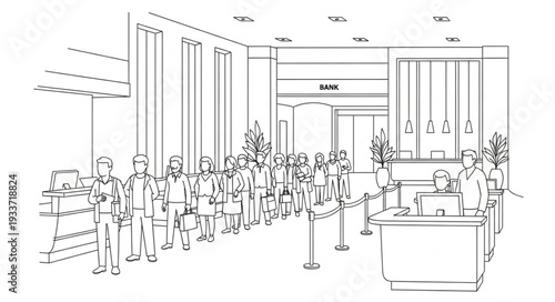 Wedding Ceremony Sketch Illustration.