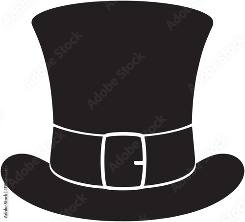 Leprechaun hat silhouette icon simple shape

