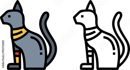 Ancient Egyptian Bastet Cat Goddess Statue