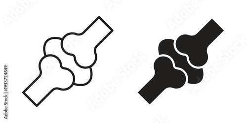 Joint icon on white background. Simple vector illustration for graphic and web design