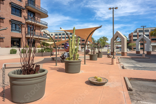 Modern buildings in downtown Scttsdale AZ.