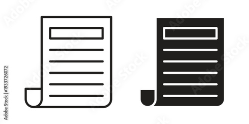 News icon on white background. Simple vector illustration for graphic and web design