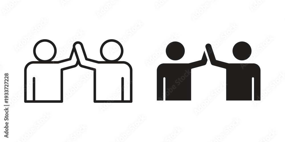 Fototapeta premium Partner icon on white background. Simple vector illustration for graphic and web design